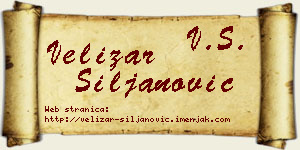 Velizar Siljanović vizit kartica